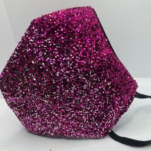 Beautiful handmade glitter mask